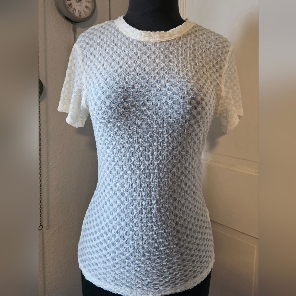 NWT House Of Harlow 1960 Cream Top